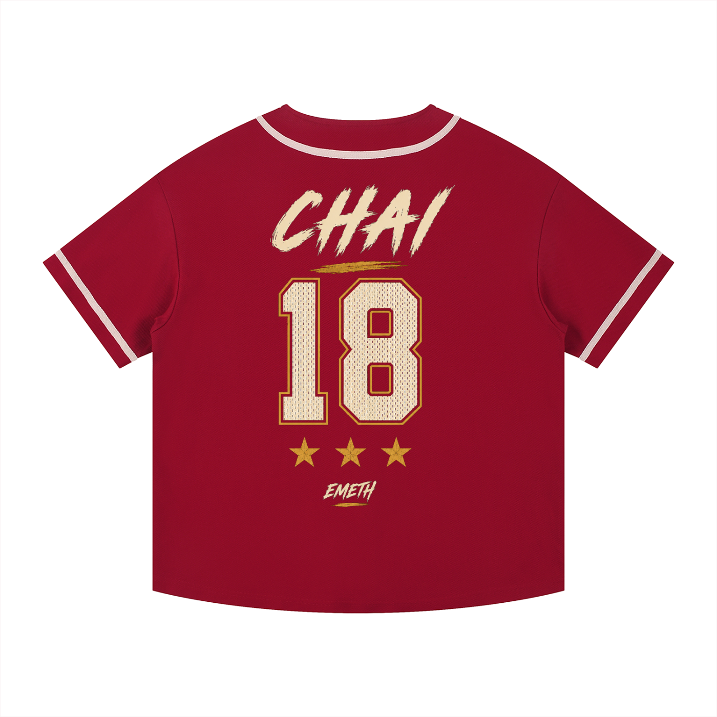EMETH™ Jersey Baseball Premium 270 g/m² – CHAI 18