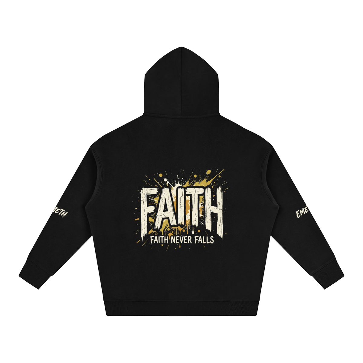 EMETH™ EMOUNA — Hoodie Faith - Noir / S - EMETH