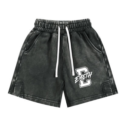 Short Enfant Snow Washed Varsity E – 290 GSM | EMETH Kids