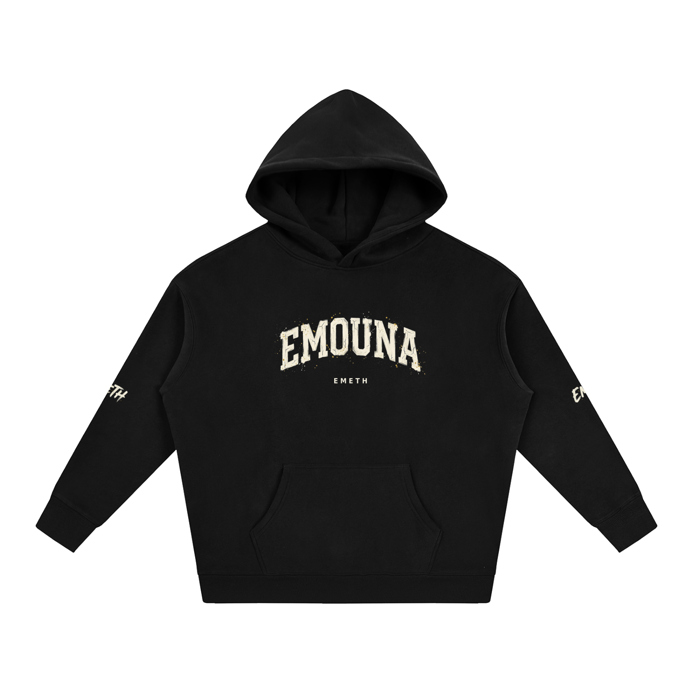 EMETH™ EMOUNA — Hoodie - Noir / S - EMETH