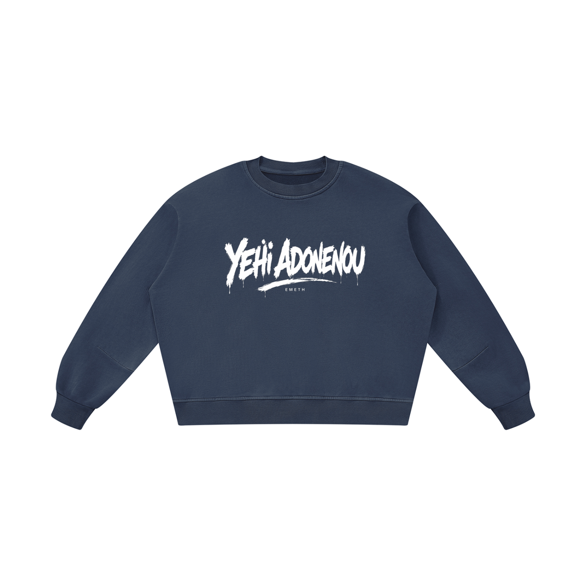 EMETH 770 Yehi Adonénou | Sweat Col Rond Boxy