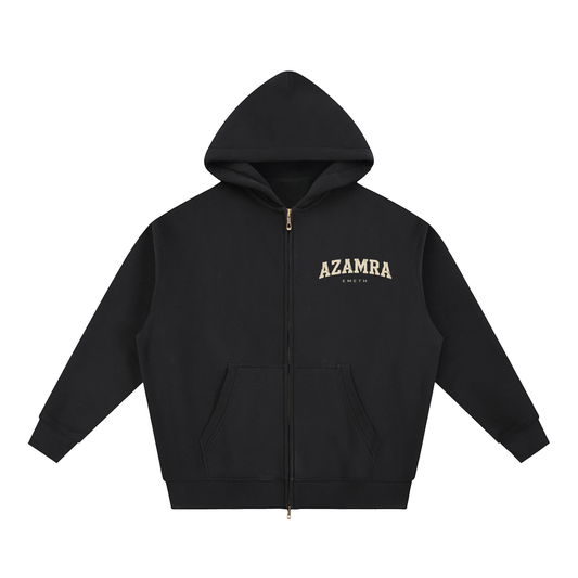 EMETH AZAMRA | Hoodie Zippé Oversize Polaire