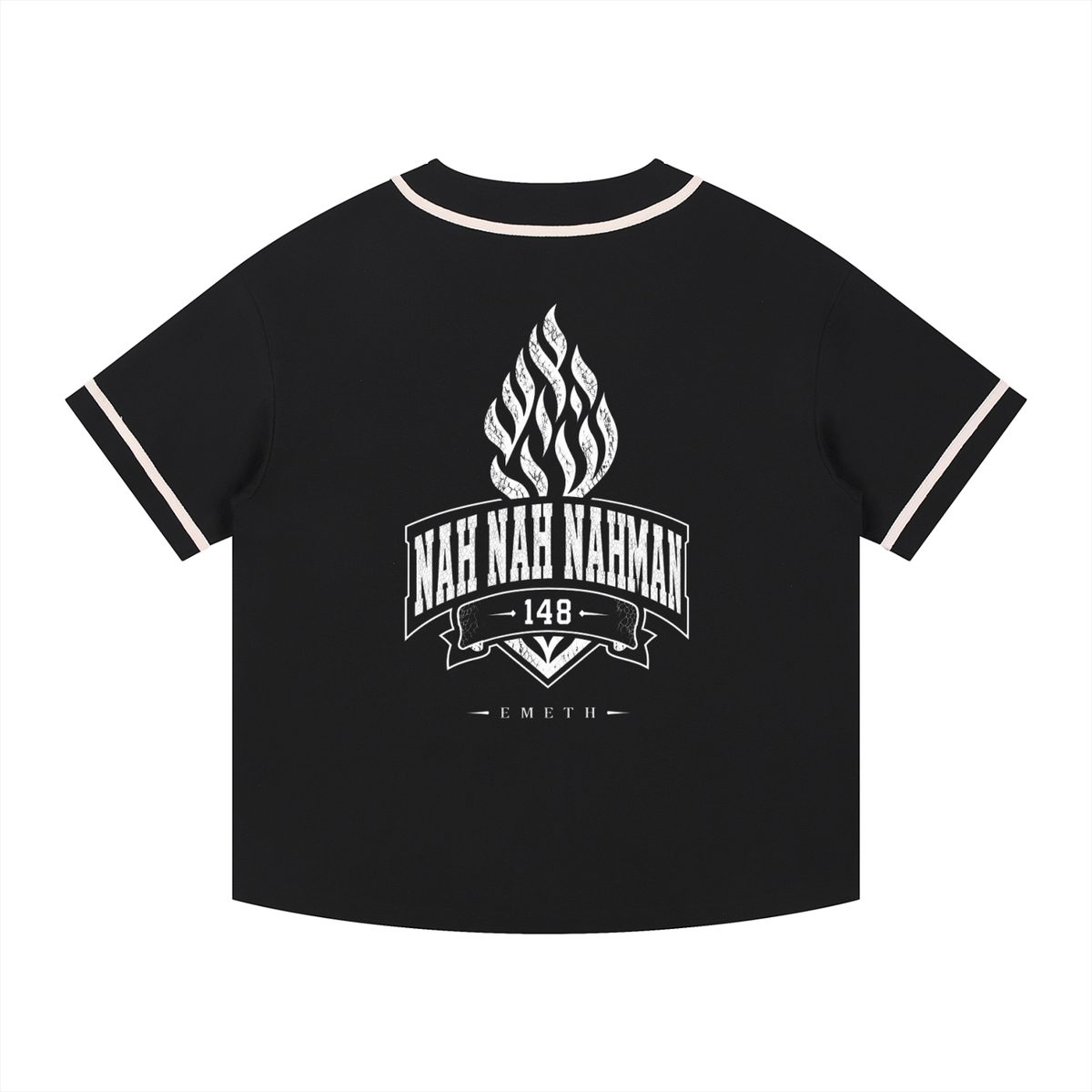 EMETH NAH NAH NAHMAN | Jersey Baseball Boutonné