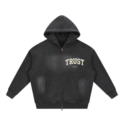 EMETH™ BITAHON — Hoodie Zippé Édition 02 - Noir / S - EMETH
