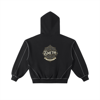 EMETH™ Essentials — Hoodie Zippé - Noir / S - EMETH
