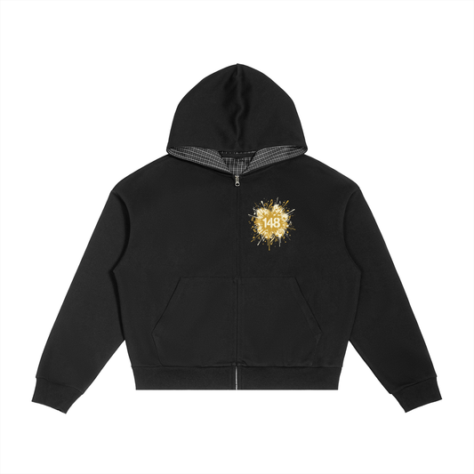EMETH™ AZAMRA 148 — Hoodie Zippé - Noir / S - EMETH