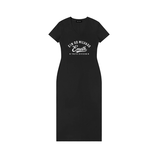 EMETH Ein Od Milvado | Robe Longue Col V