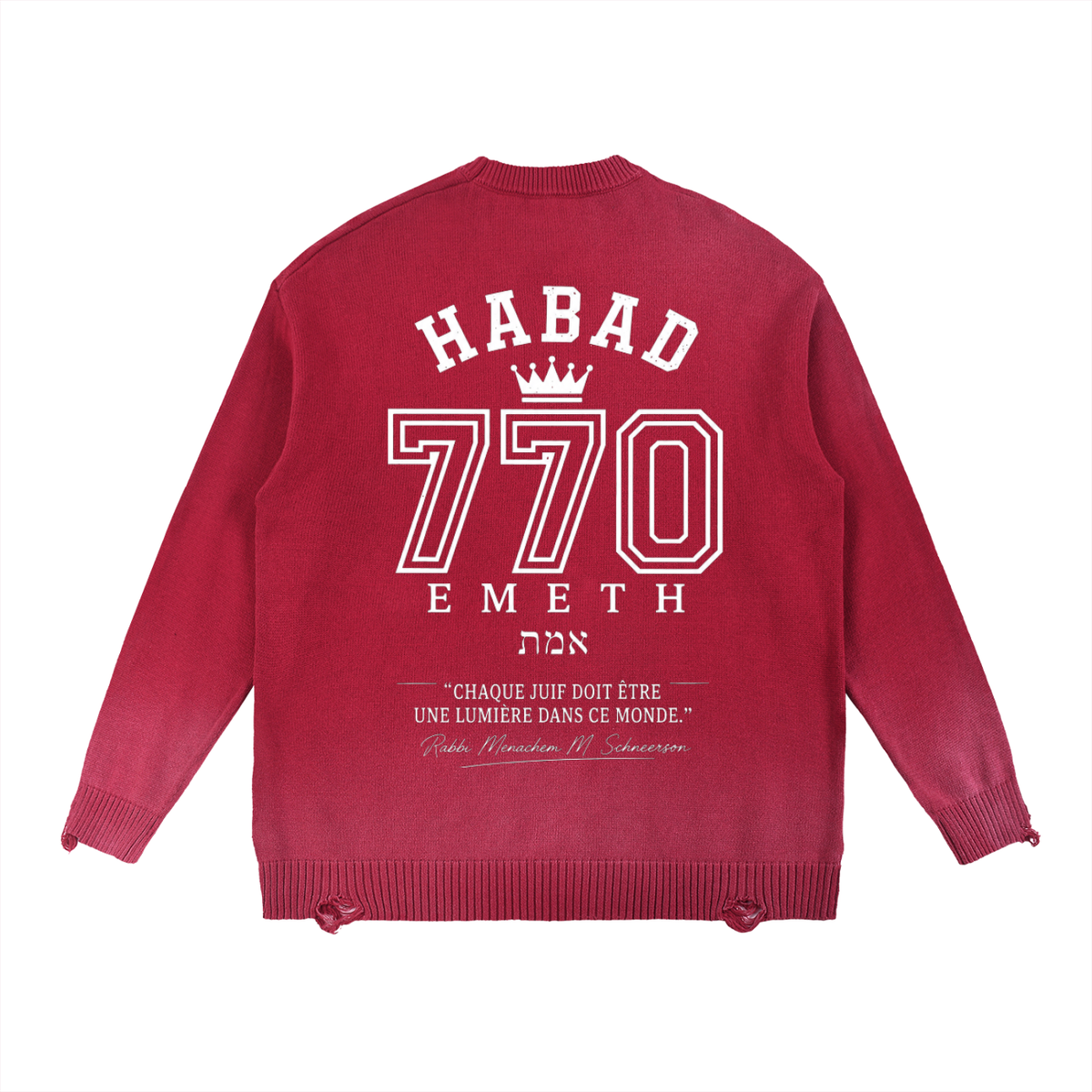 EMETH Habad 770 Sun Fade | Sweat Col Rond