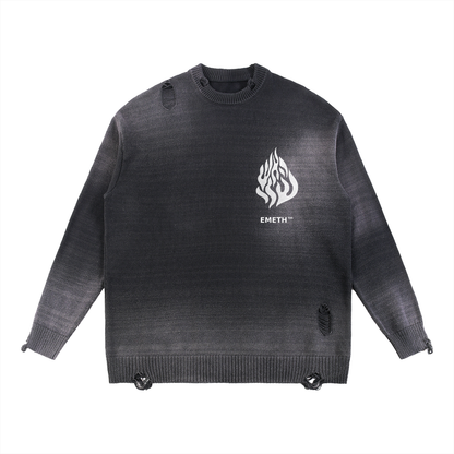 EMETH Flame | Sweat Col Rond Vintage