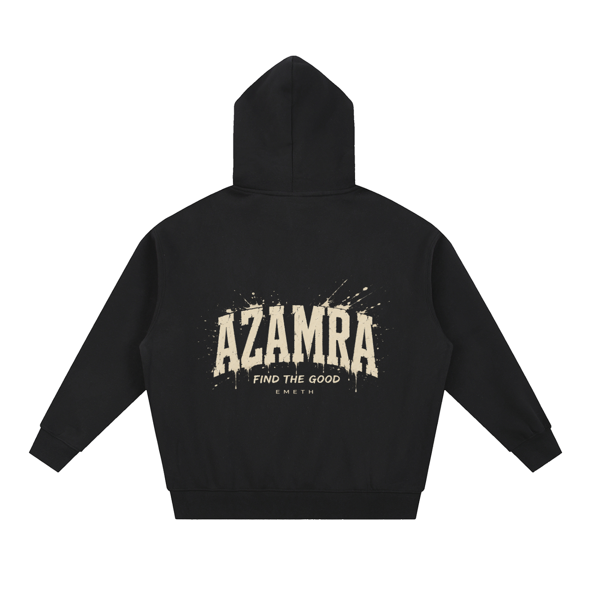 EMETH AZAMRA | Hoodie Zippé Oversize Polaire