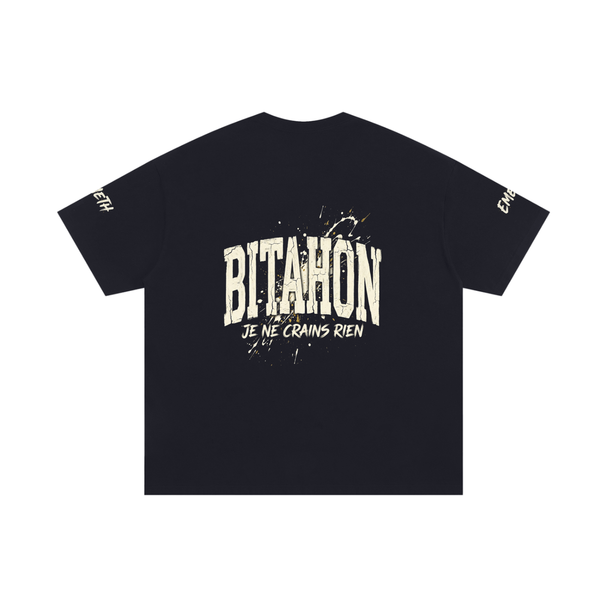 EMETH™ BITAHON — T-Shirt Fear Nothing - Noir / S - EMETH