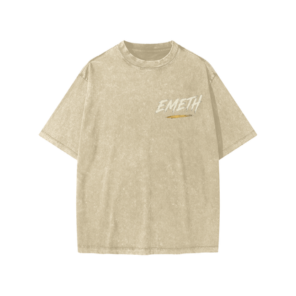 T-shirt Enfant Snow Washed EMETH Signature – 270 GSM | EMETH Kids