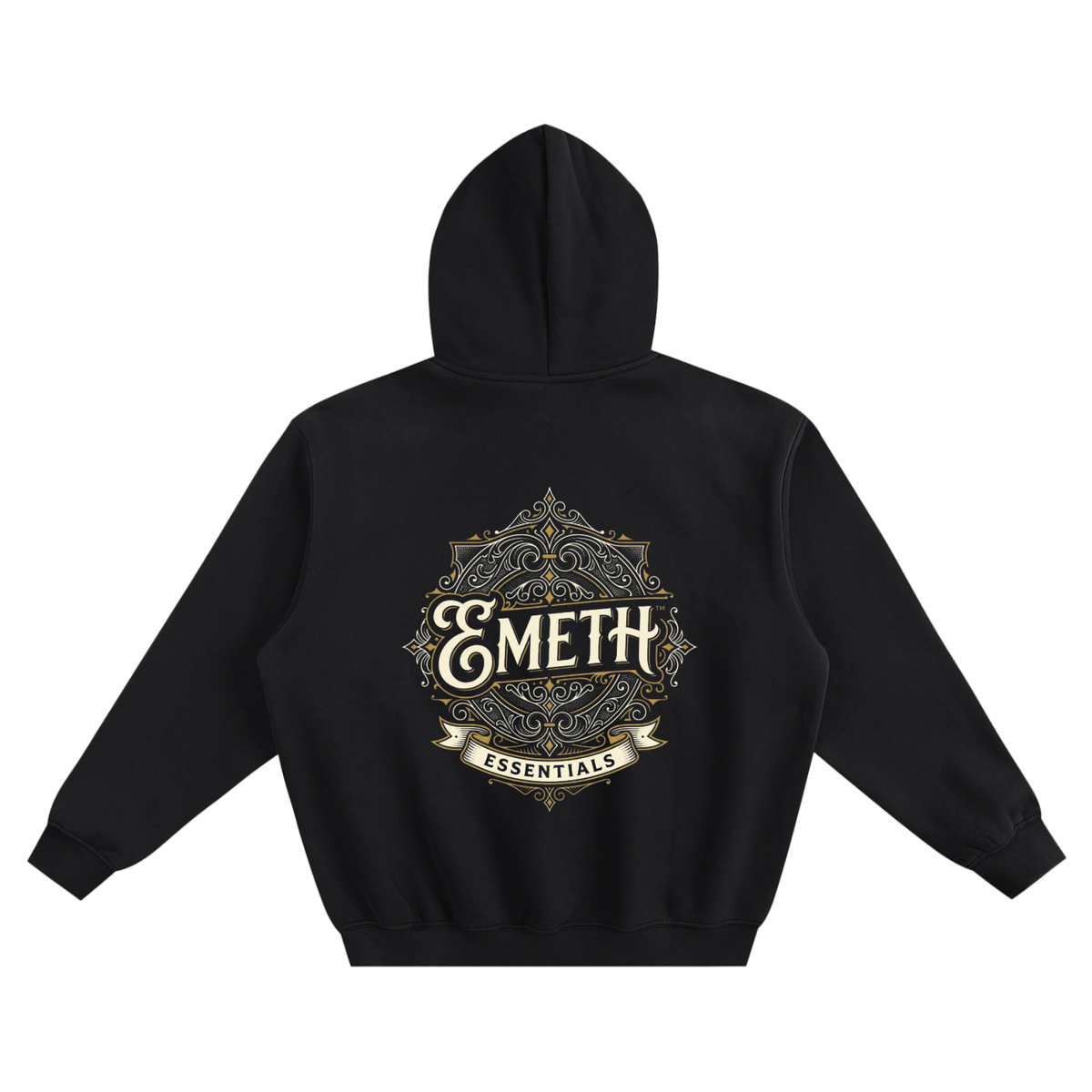 EMETH™ Essentials — Hoodie Signature - Noir / S - EMETH