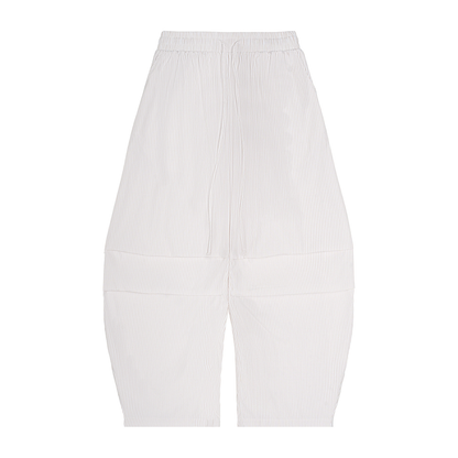 EMETH™ Pantalon Barrel Rayé | Coupe Fuselée Oversize