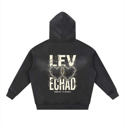 EMETH™ 13 Ahava — Hoodie Zippé Heart - Noir / S - EMETH