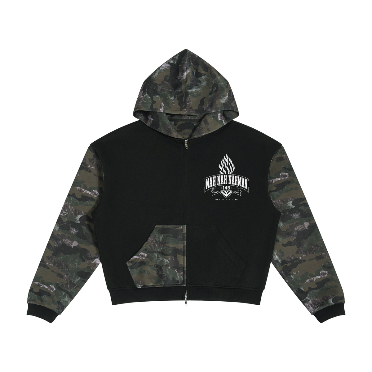 EMETH NAH NAH NAHMAN | Hoodie Zippé Camo