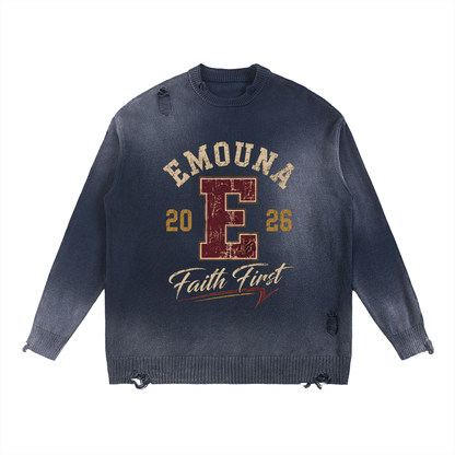 EMETH Emouna Faith First | Sweat Col Rond Vintage