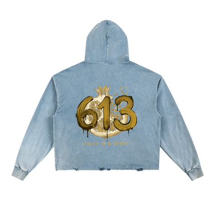 EMETH™ 613 — Hoodie Pomegranate - Gris / S - EMETH