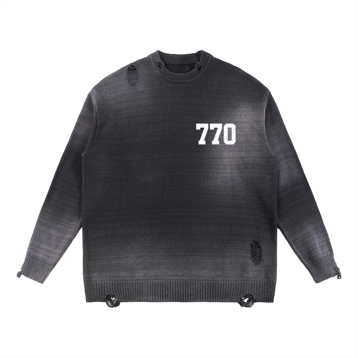 EMETH 770 Yehi Adonénou | Sweat Col Rond Distressed