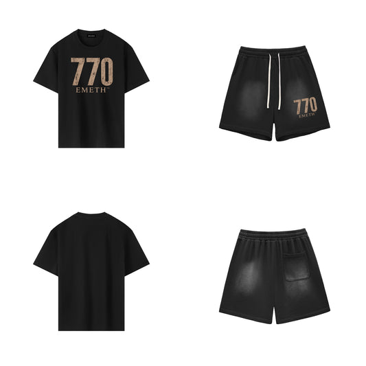 Ensemble 770 Heritage T-shirt Short Noir