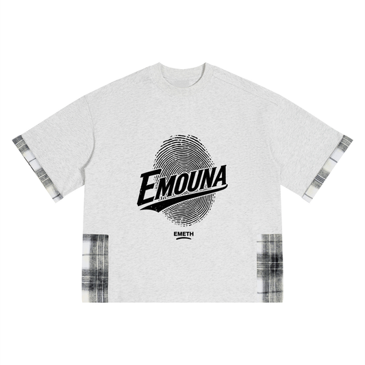 EMETH Emouna Empreinte | T-shirt Empiècements Carreaux