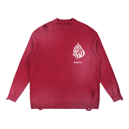 EMETH Flame | Sweat Col Rond Vintage