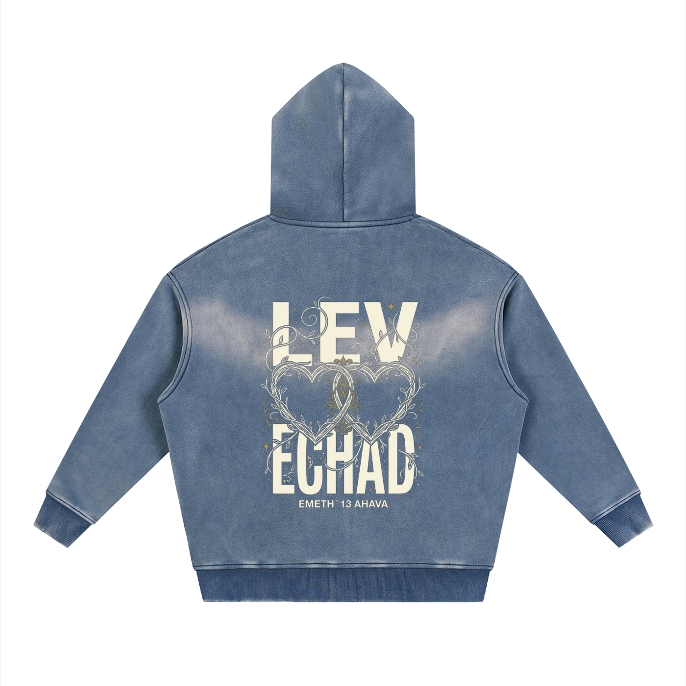 EMETH™ 13 Ahava — Hoodie Zippé Heart - Noir / S - EMETH