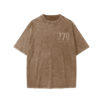 T-shirt Enfant Snow Washed 770 Signature – 270 GSM | EMETH Kids