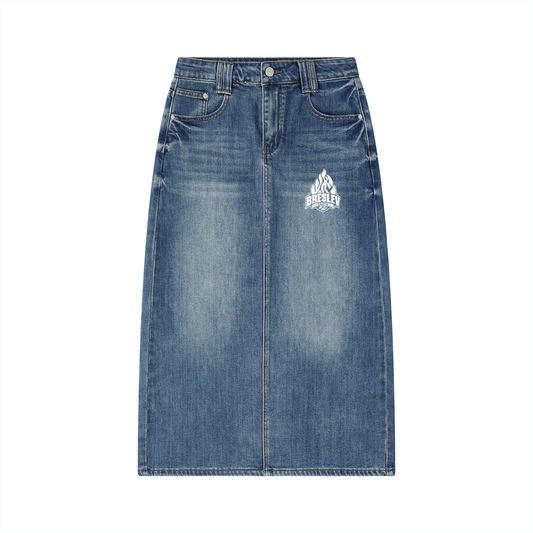 EMETH BRESLEV | Jupe Denim Délavé