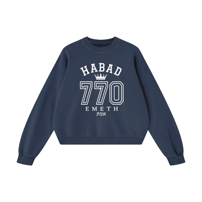 EMETH Habad 770 Vintage | Sweat Col Rond Boxy