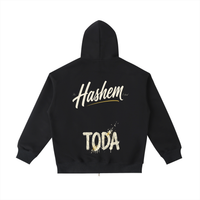 EMETH™ HASHEM TODA — Hoodie Zippé - Noir / S - EMETH