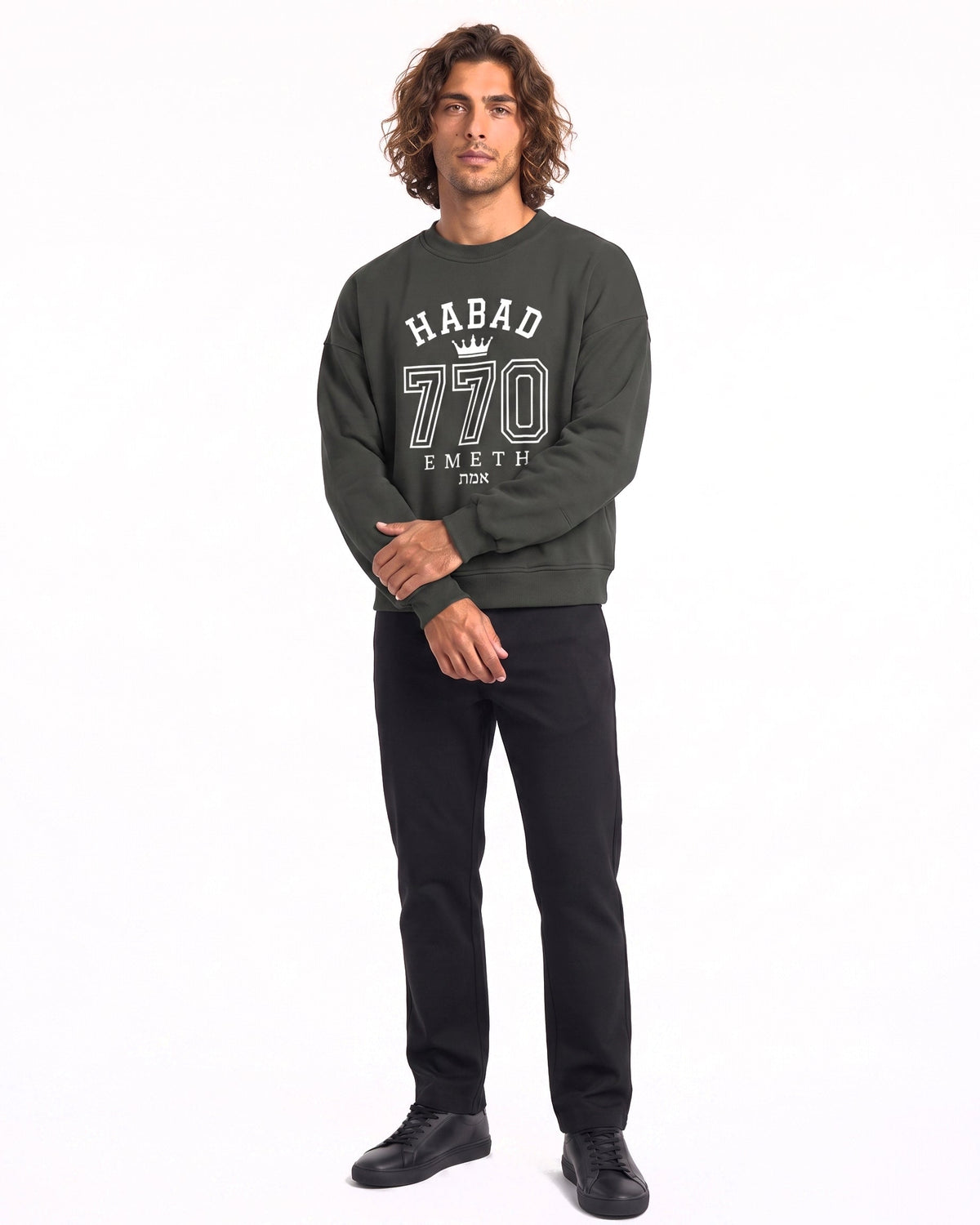 EMETH Habad 770 Vintage | Sweat Col Rond Boxy