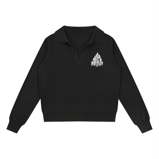EMETH BRESLEV | Pull Femme Col Polo Maille