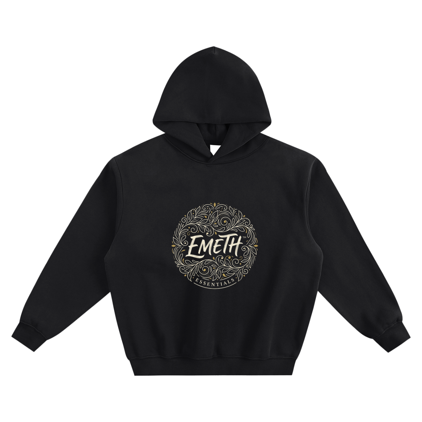 EMETH™ Essentials — Hoodie Signature - Noir / S - EMETH