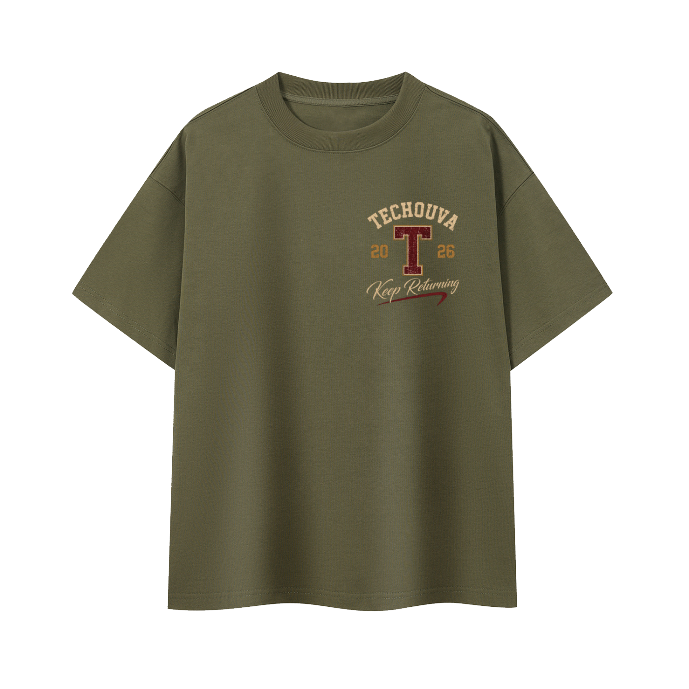 T-shirt Oversize Heavyweight TECHOUVA 2026 – 400 GSM | EMETH