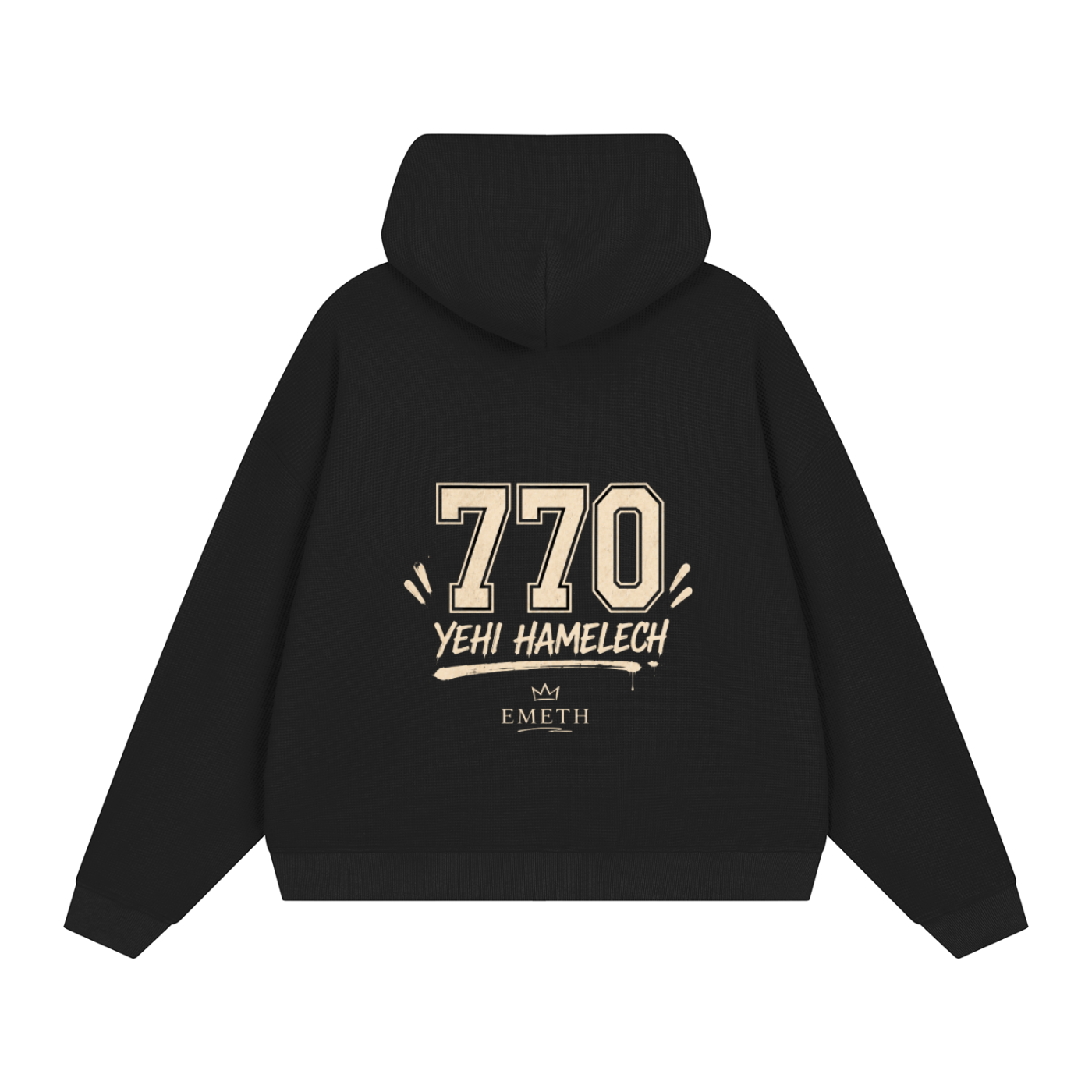 Sweat à Capuche Zippé 770 YEHI HAMELECH – 360 GSM | EMETH