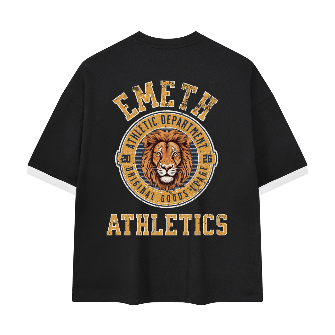 T-shirt EMETH Athletics Vintage – T-shirt Oversized Premium 100 % Coton