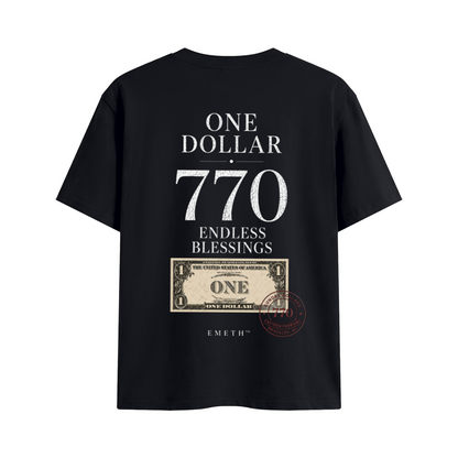 EMETH One Dollar 770 – Endless Blessings | T-shirt Premium Unisexe 200 g/m²