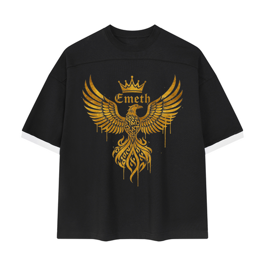 טישרט אוברסייזד של EMETH Golden Phoenix