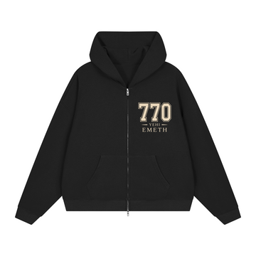 EMETH 770 YEHI HAMELECH | Hoodie Zippé 360G