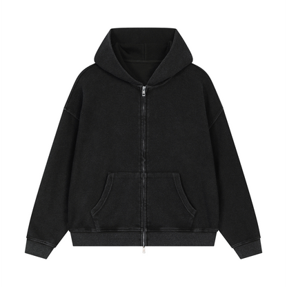 EMETH UNI | Sweat à Capuche Délavé Premium 380 g/m²