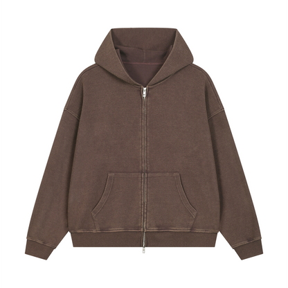 EMETH UNI | Sweat à Capuche Délavé Premium 380 g/m²