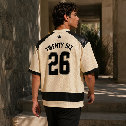 EMETH Twenty Six Hockey Jersey – Oversized Vintage Mesh Jersey
