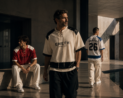EMETH Twenty Six Hockey Jersey – Oversized Vintage Mesh Jersey