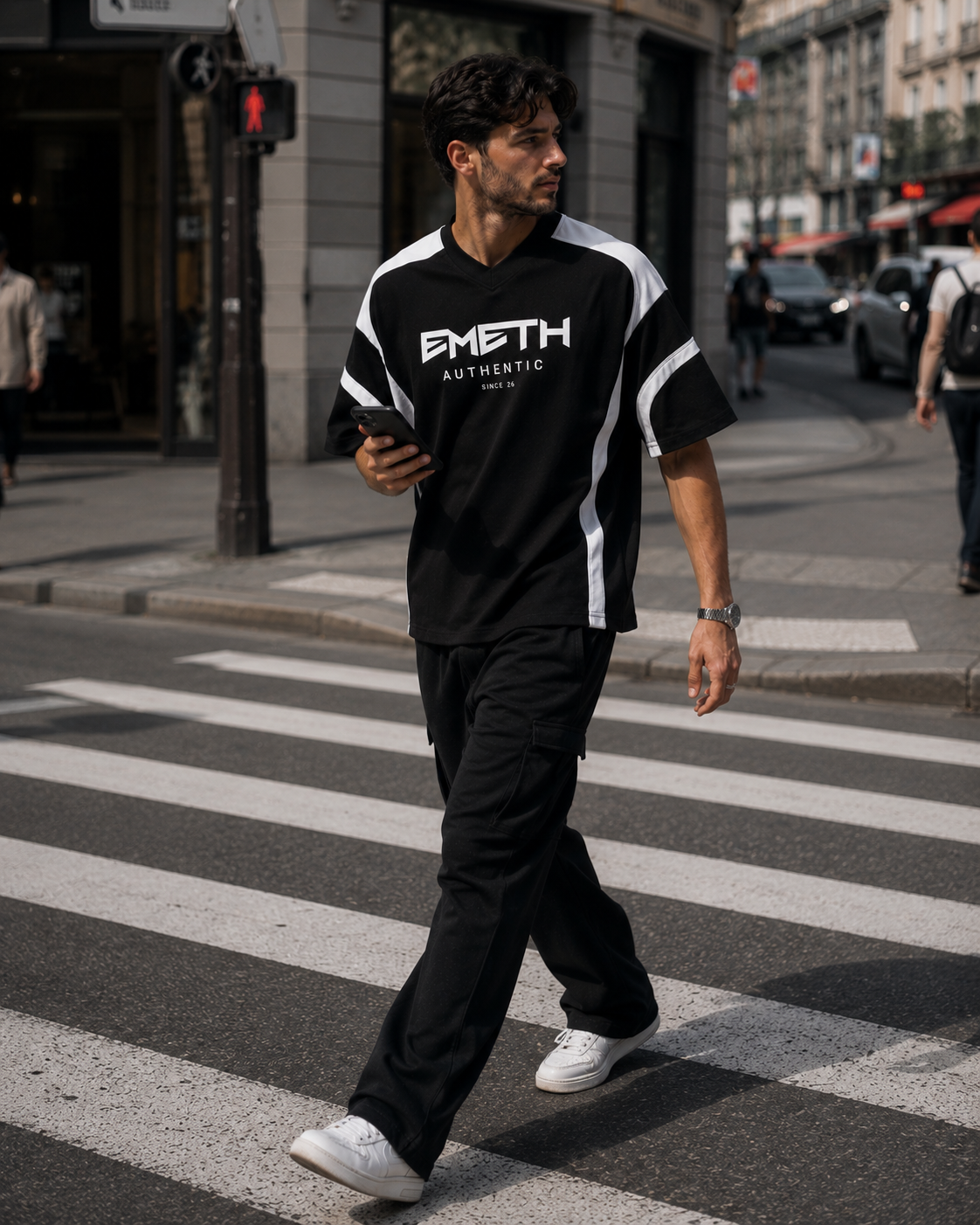 EMETH™ Authentic Performance Jersey – Premium Cotton V-Neck