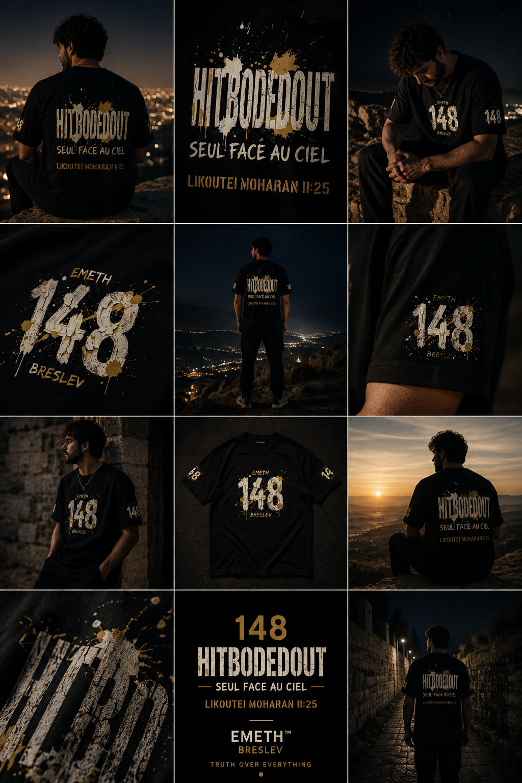 EMETH™ 148 HITBODEDOUT — T-Shirt - Noir / S - EMETH
