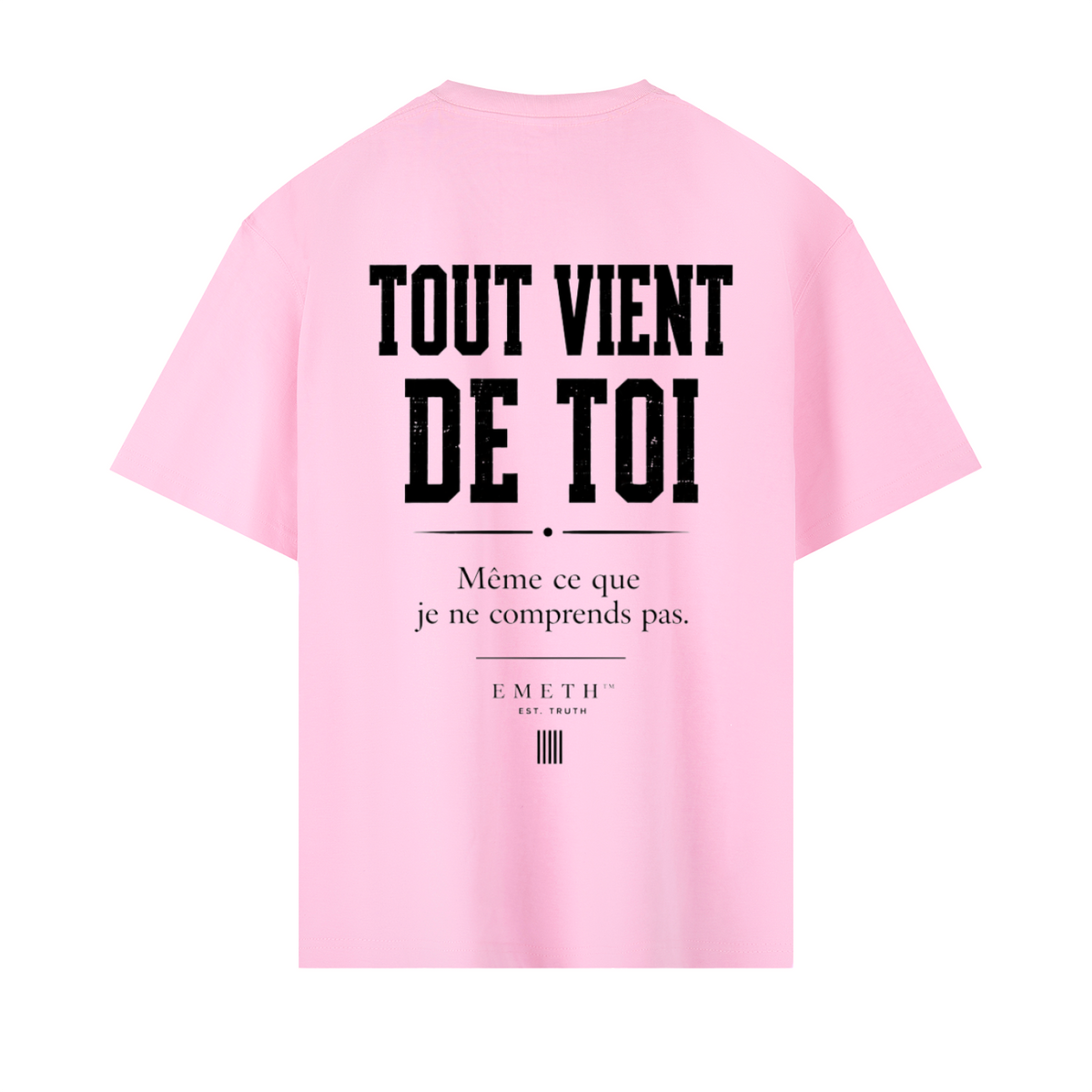 EMETH HACHEM 26 – Tout Vient de Toi | T-shirt Premium Blanc