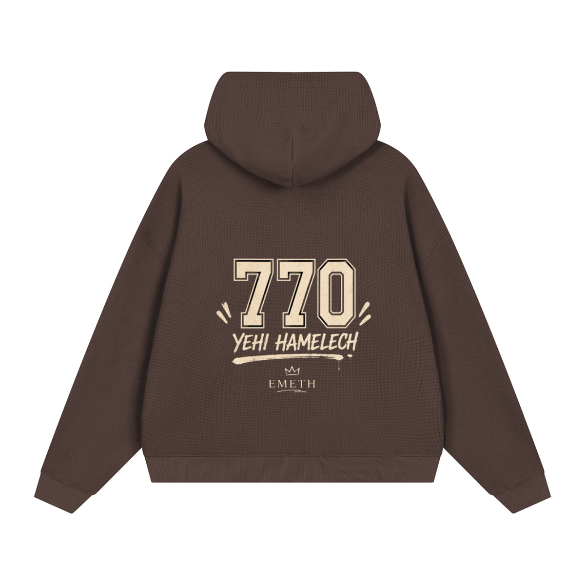Sweat à Capuche Zippé 770 YEHI HAMELECH – 360 GSM | EMETH