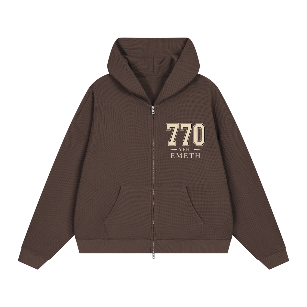 Sweat à Capuche Zippé 770 YEHI HAMELECH – 360 GSM | EMETH