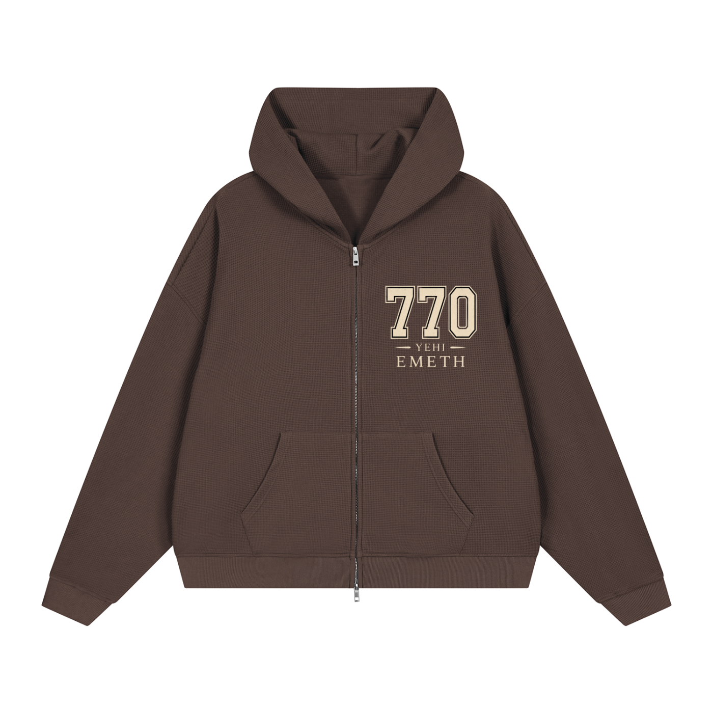 Sweat à Capuche Zippé 770 YEHI HAMELECH – 360 GSM | EMETH